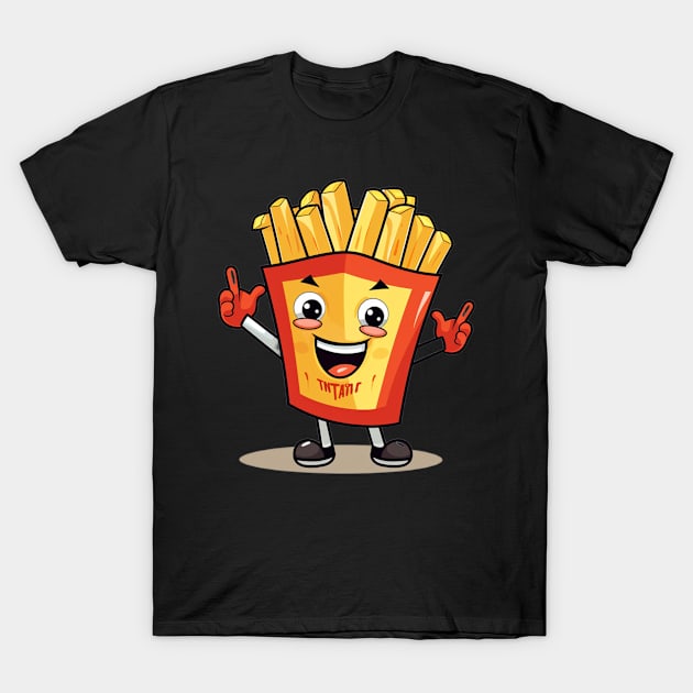 kawaii french fries T-Shirt cute T-Shirt by nonagobich